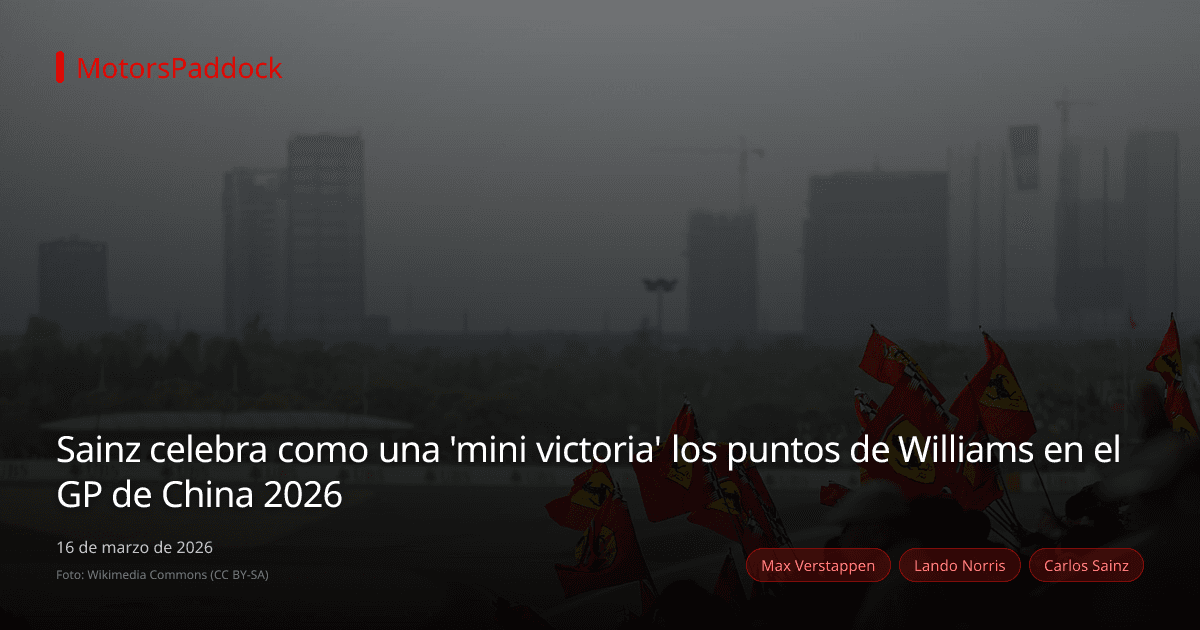 Sainz celebra como una 'mini victoria' los puntos de Williams en el GP de China 2026