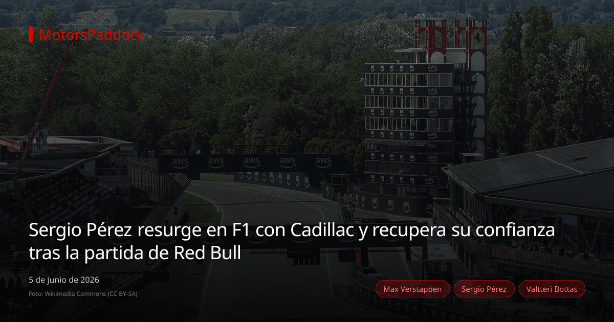 Sergio Pérez resurge en F1 con Cadillac y recupera su confianza tras la partida de Red Bull