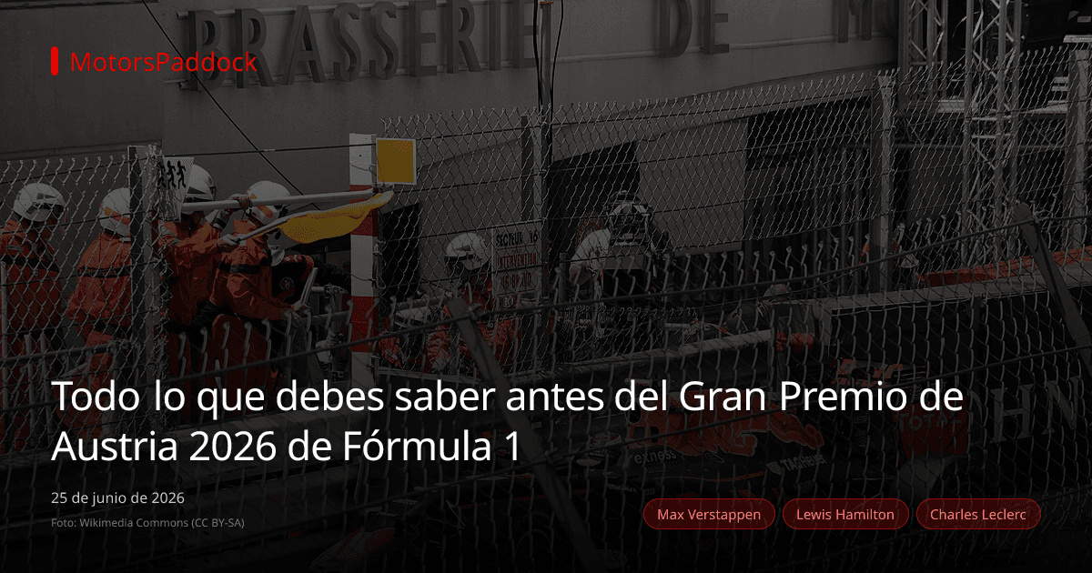 Todo lo que debes saber antes del Gran Premio de Austria 2026 de Fórmula 1