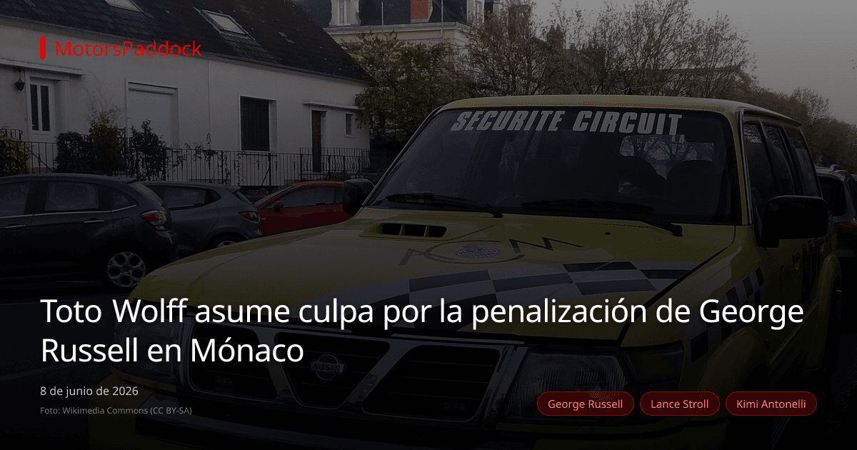 Toto Wolff asume culpa por la penalización de George Russell en Mónaco