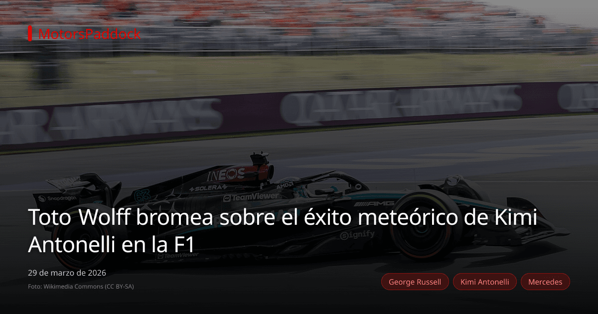 Toto Wolff bromea sobre el éxito meteórico de Kimi Antonelli en la F1