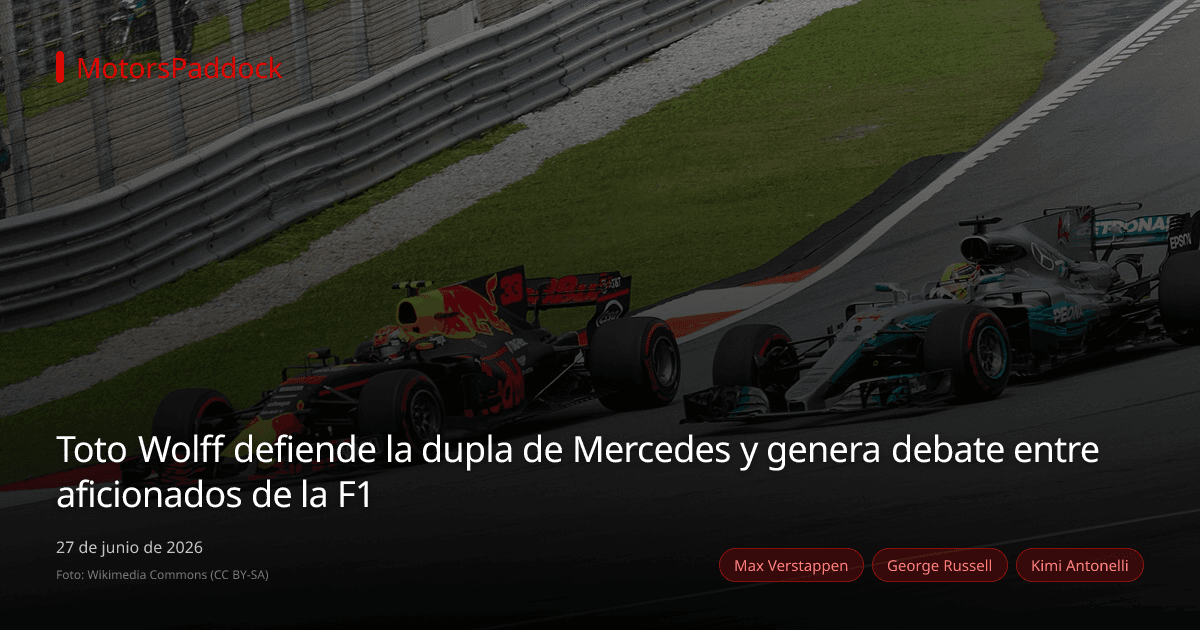 Toto Wolff defiende la dupla de Mercedes y genera debate entre aficionados de la F1