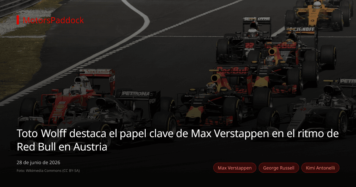 Toto Wolff destaca el papel clave de Max Verstappen en el ritmo de Red Bull en Austria