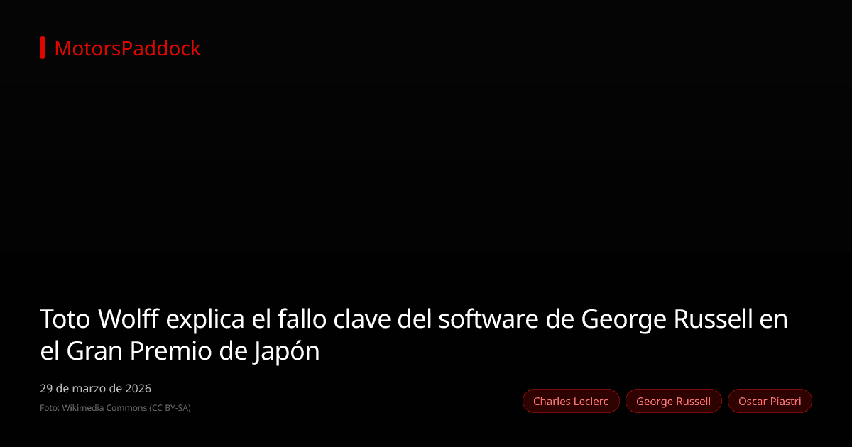 Toto Wolff explica el fallo clave del software de George Russell en el Gran Premio de Japón