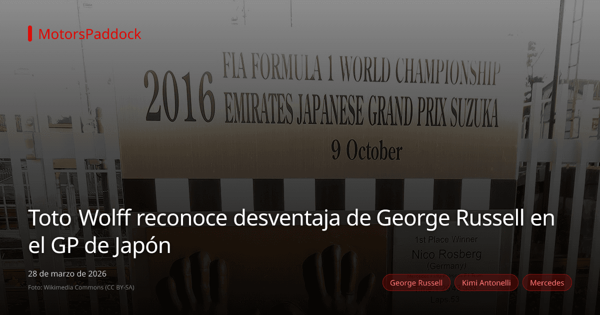 Toto Wolff reconoce desventaja de George Russell en el GP de Japón