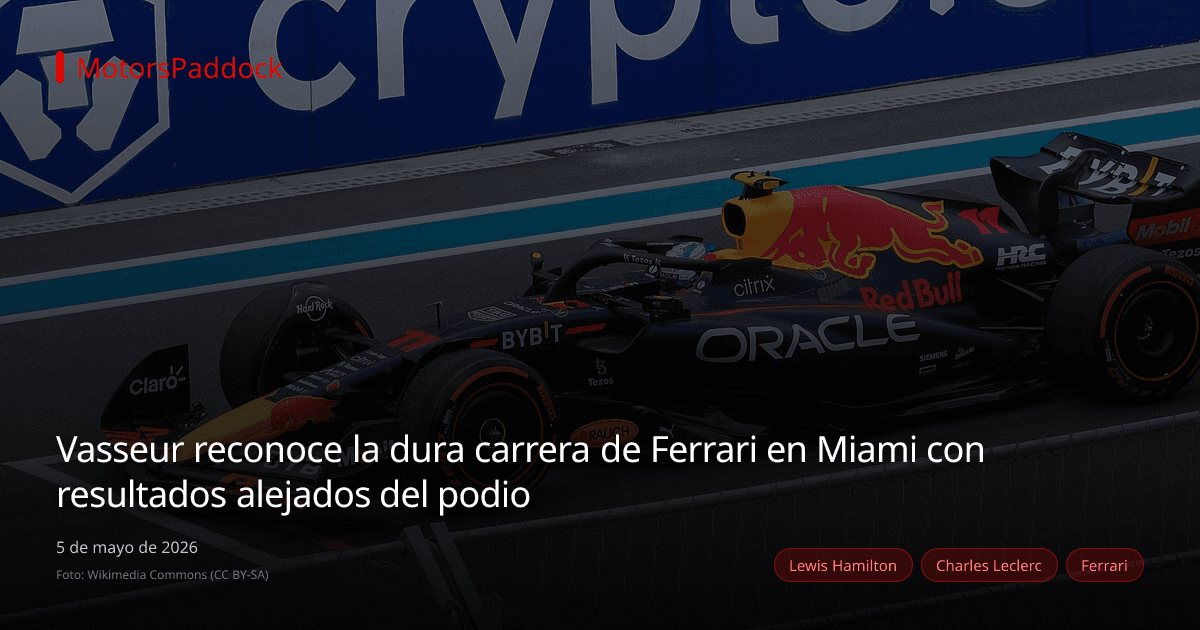Vasseur reconoce la dura carrera de Ferrari en Miami con resultados alejados del podio