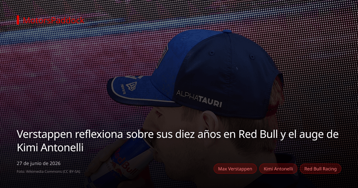 Verstappen reflexiona sobre sus diez años en Red Bull y el auge de Kimi Antonelli