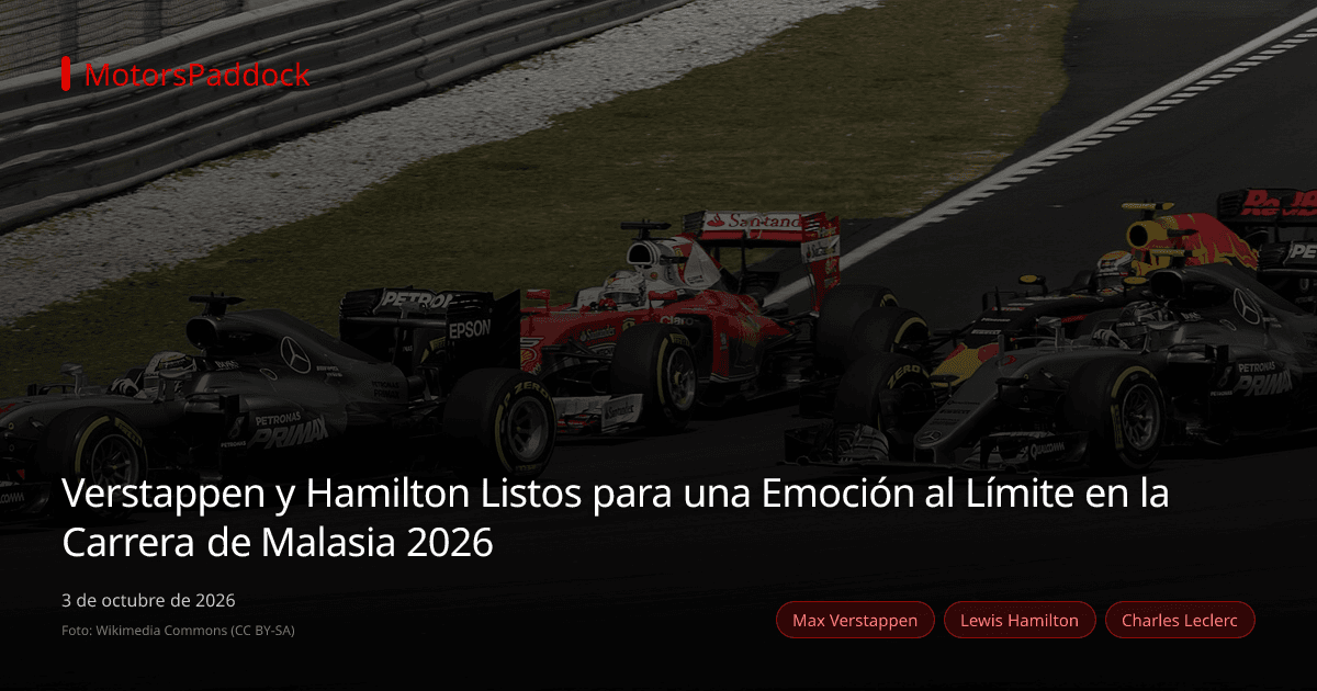 Verstappen y Hamilton Listos para una Emoción al Límite en la Carrera de Malasia 2026