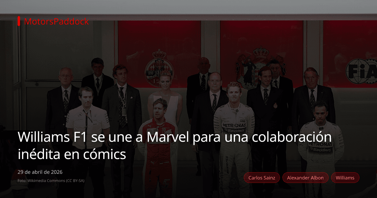 Williams F1 se une a Marvel para una colaboración inédita en cómics