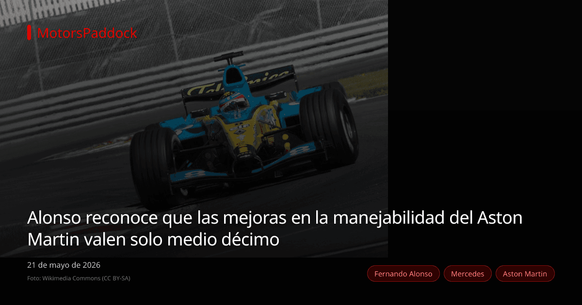Alonso reconoce que las mejoras en la manejabilidad del Aston Martin valen solo medio décimo