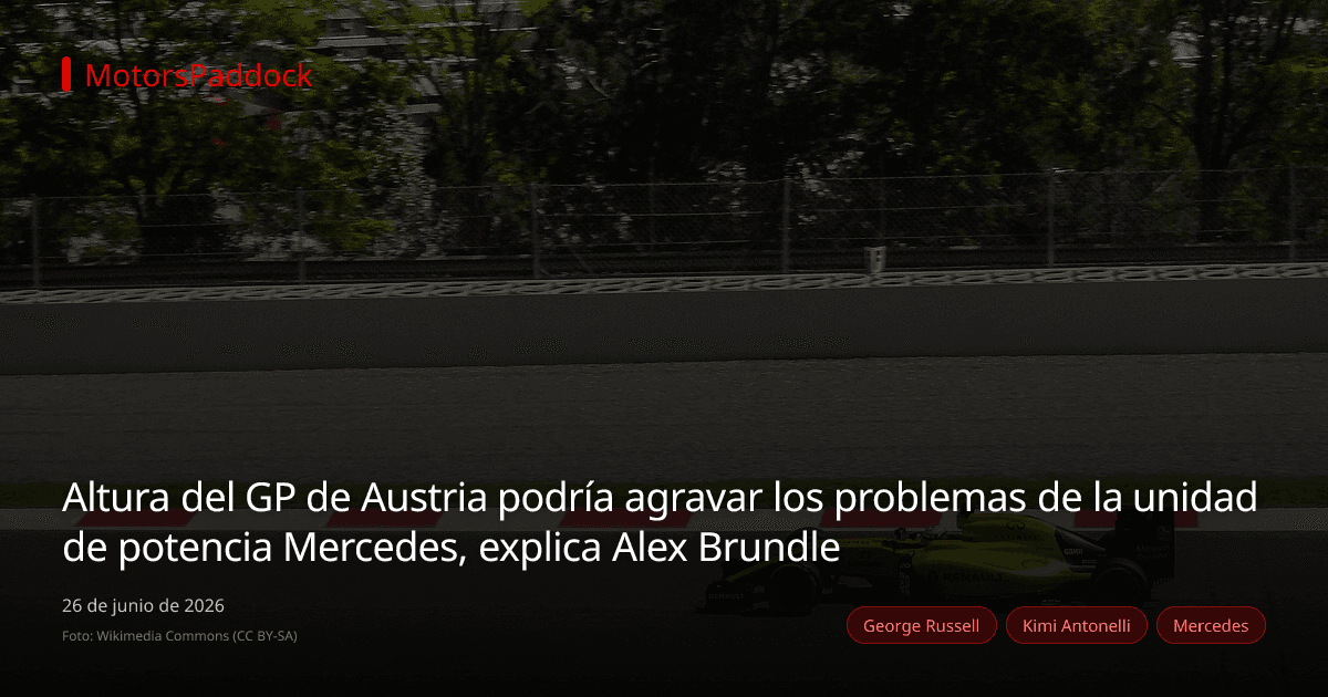 Altura del GP de Austria podría agravar los problemas de la unidad de potencia Mercedes, explica Alex Brundle