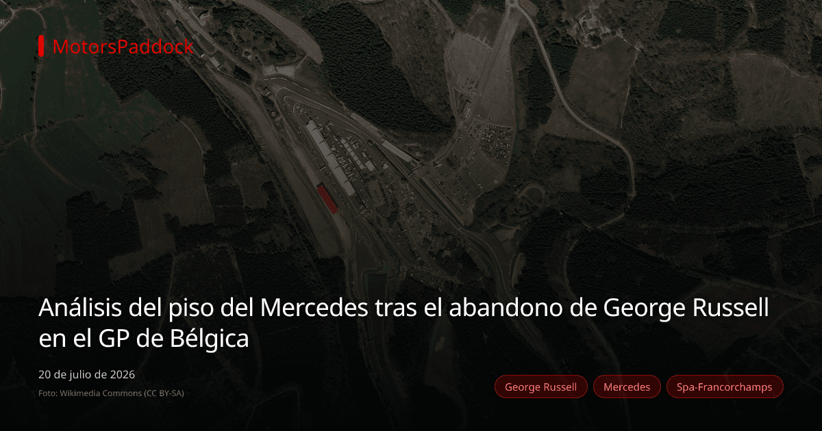 Análisis del piso del Mercedes tras el abandono de George Russell en el GP de Bélgica