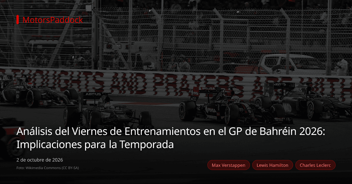Análisis del Viernes de Entrenamientos en el GP de Bahréin 2026: Implicaciones para la Temporada