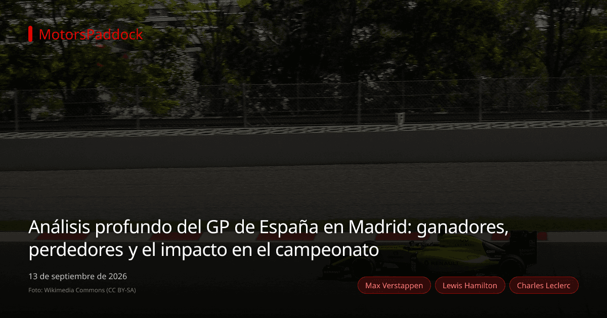 Análisis profundo del GP de España en Madrid: ganadores, perdedores y el impacto en el campeonato