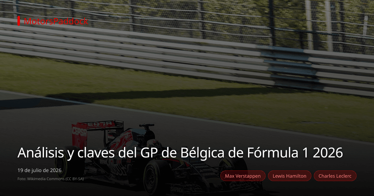 Análisis y claves del GP de Bélgica de Fórmula 1 2026