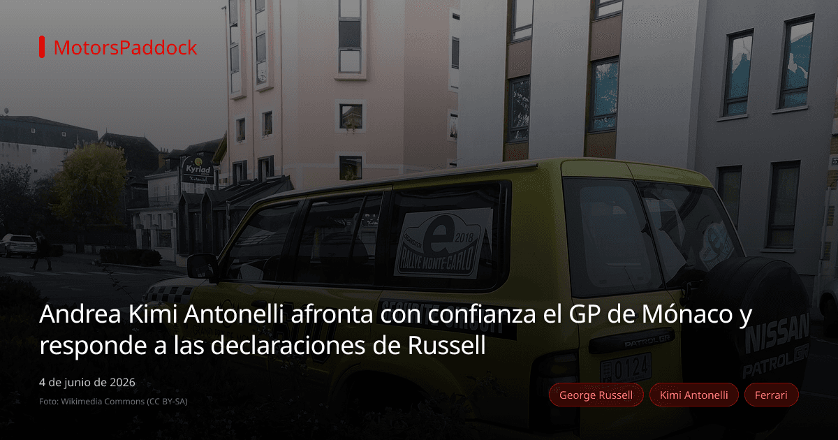 Andrea Kimi Antonelli afronta con confianza el GP de Mónaco y responde a las declaraciones de Russell