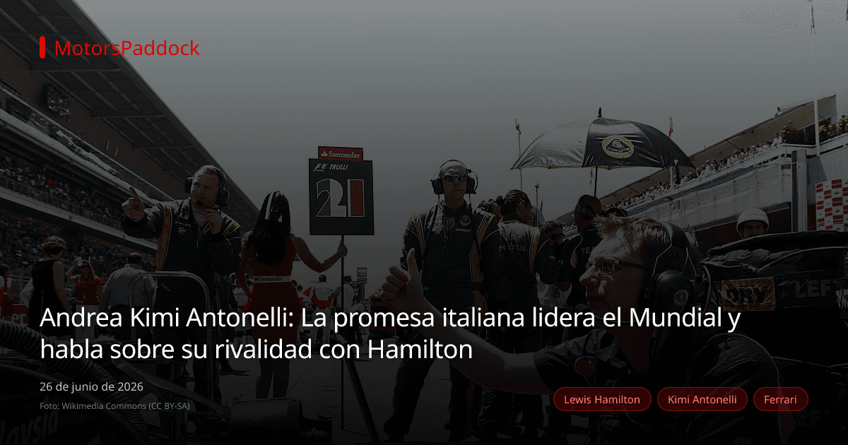 Andrea Kimi Antonelli: La promesa italiana lidera el Mundial y habla sobre su rivalidad con Hamilton
