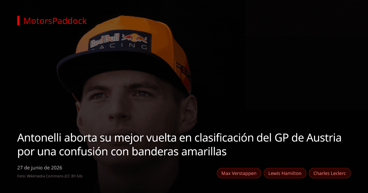 Antonelli aborta su mejor vuelta en clasificación del GP de Austria por una confusión con banderas amarillas