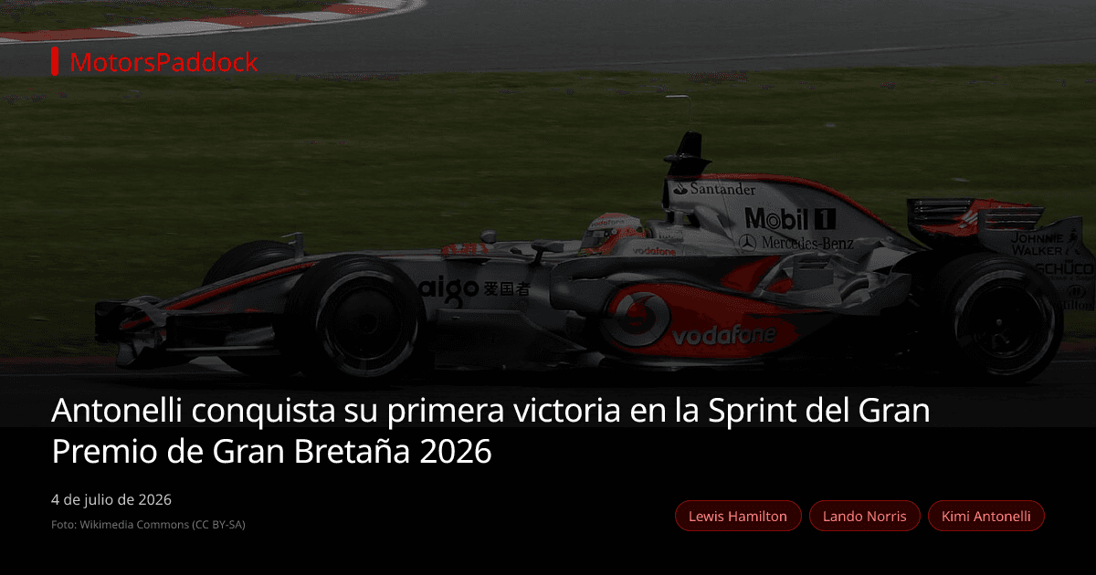 Antonelli conquista su primera victoria en la Sprint del Gran Premio de Gran Bretaña 2026