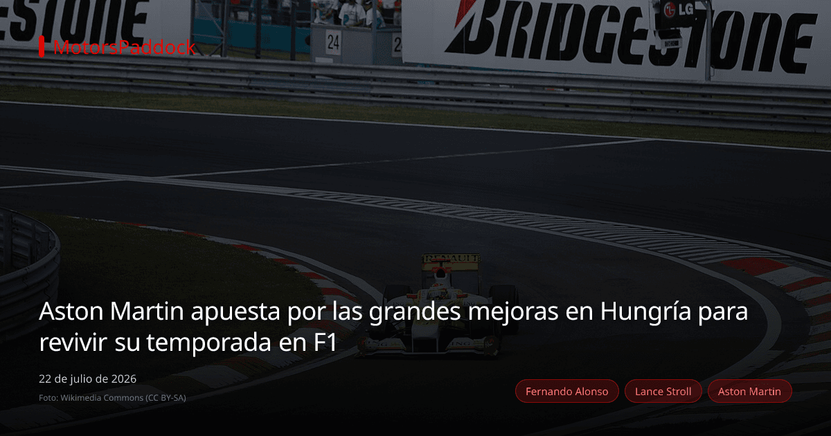 Aston Martin apuesta por las grandes mejoras en Hungría para revivir su temporada en F1