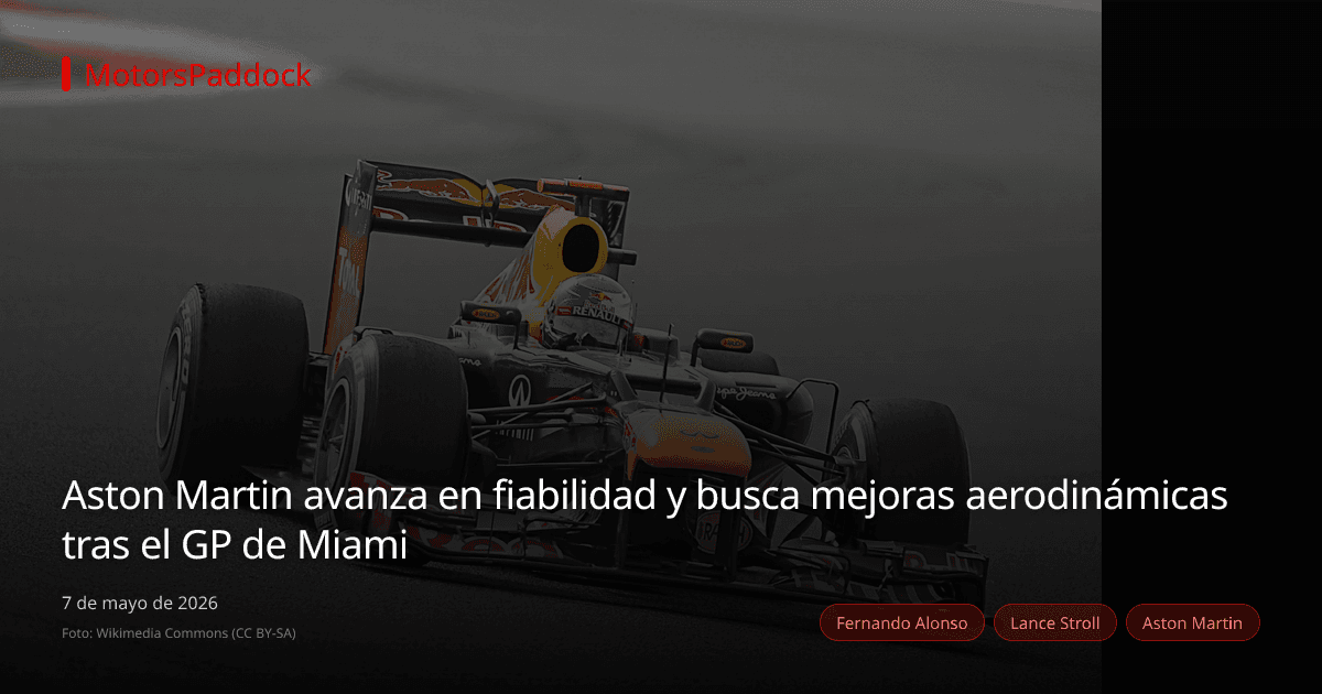 Aston Martin avanza en fiabilidad y busca mejoras aerodinámicas tras el GP de Miami