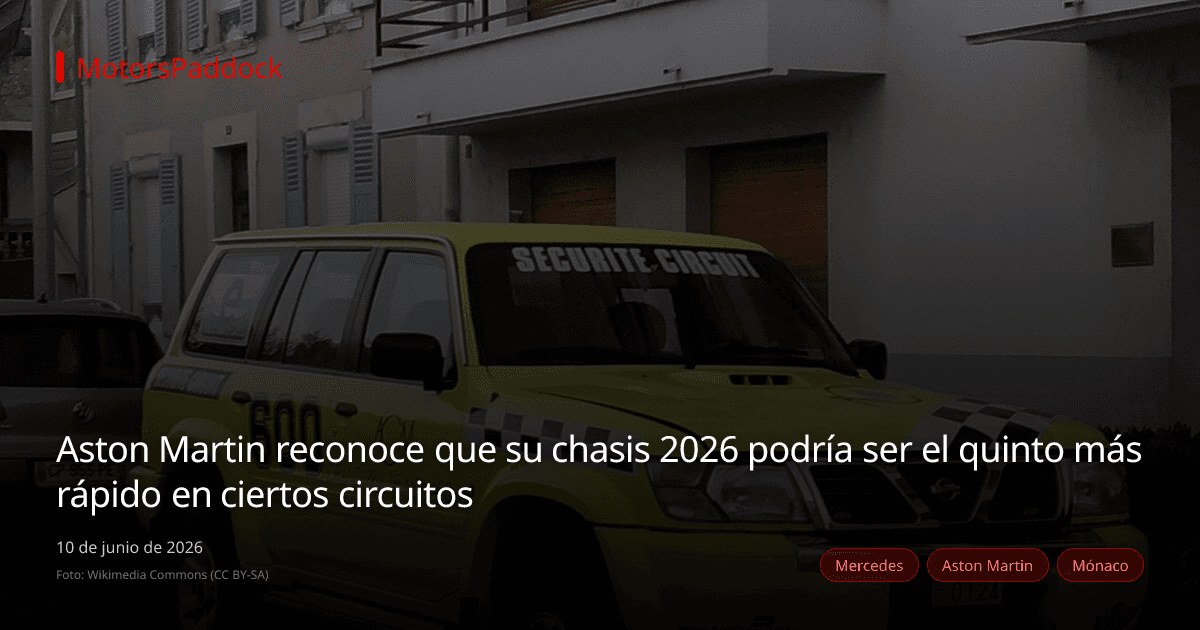 Aston Martin reconoce que su chasis 2026 podría ser el quinto más rápido en ciertos circuitos