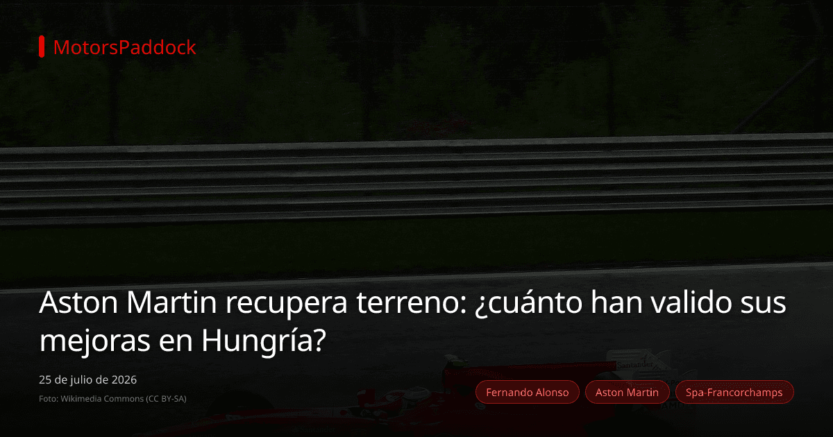 Aston Martin recupera terreno: ¿cuánto han valido sus mejoras en Hungría?