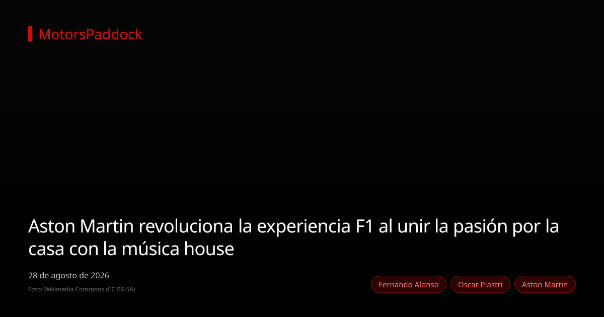 Aston Martin revoluciona la experiencia F1 al unir la pasión por la casa con la música house