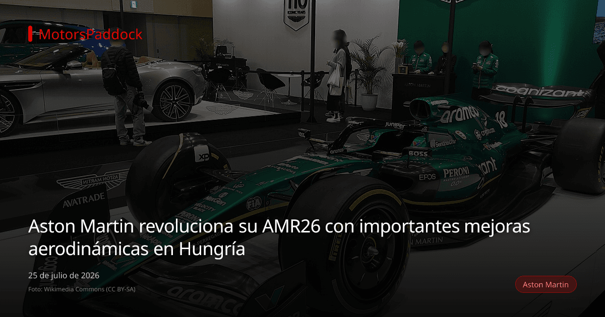 Aston Martin revoluciona su AMR26 con importantes mejoras aerodinámicas en Hungría