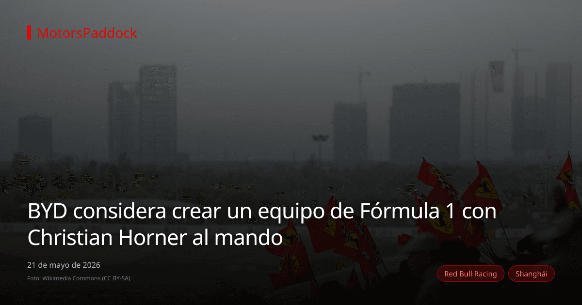 BYD considera crear un equipo de Fórmula 1 con Christian Horner al mando