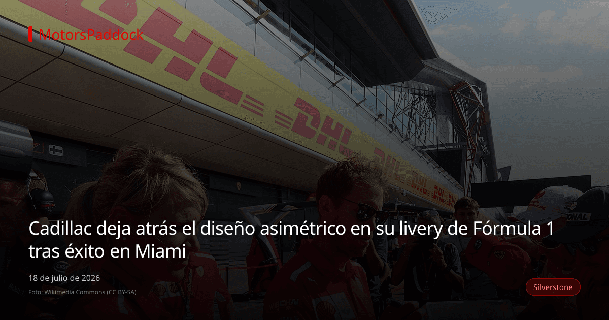 Cadillac deja atrás el diseño asimétrico en su livery de Fórmula 1 tras éxito en Miami