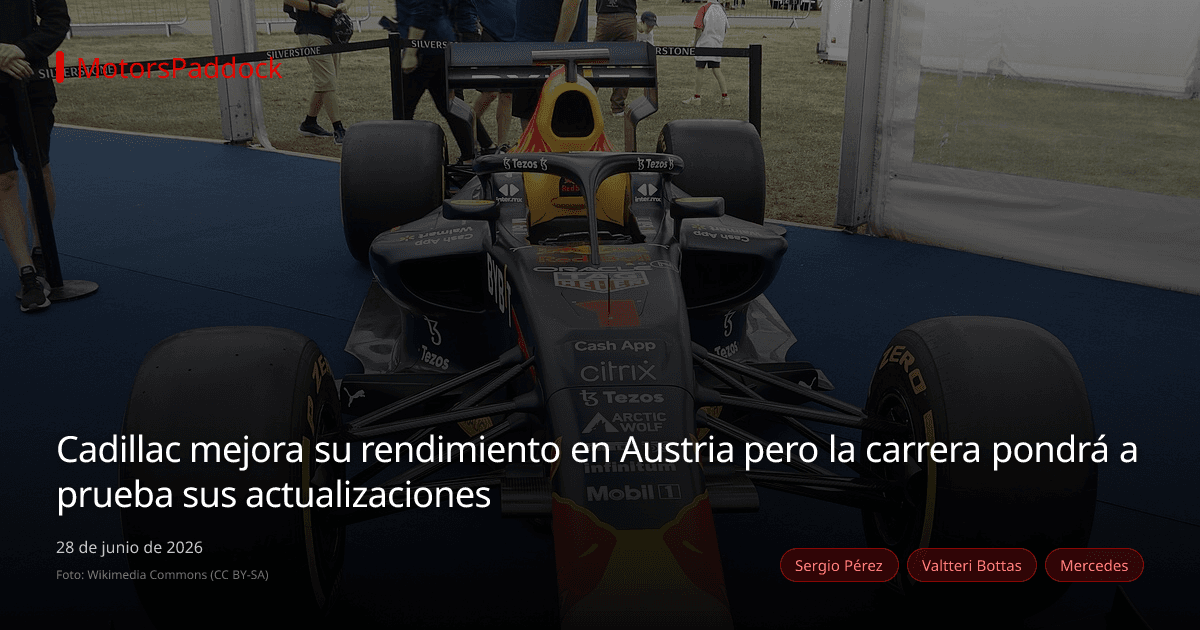 Cadillac mejora su rendimiento en Austria pero la carrera pondrá a prueba sus actualizaciones