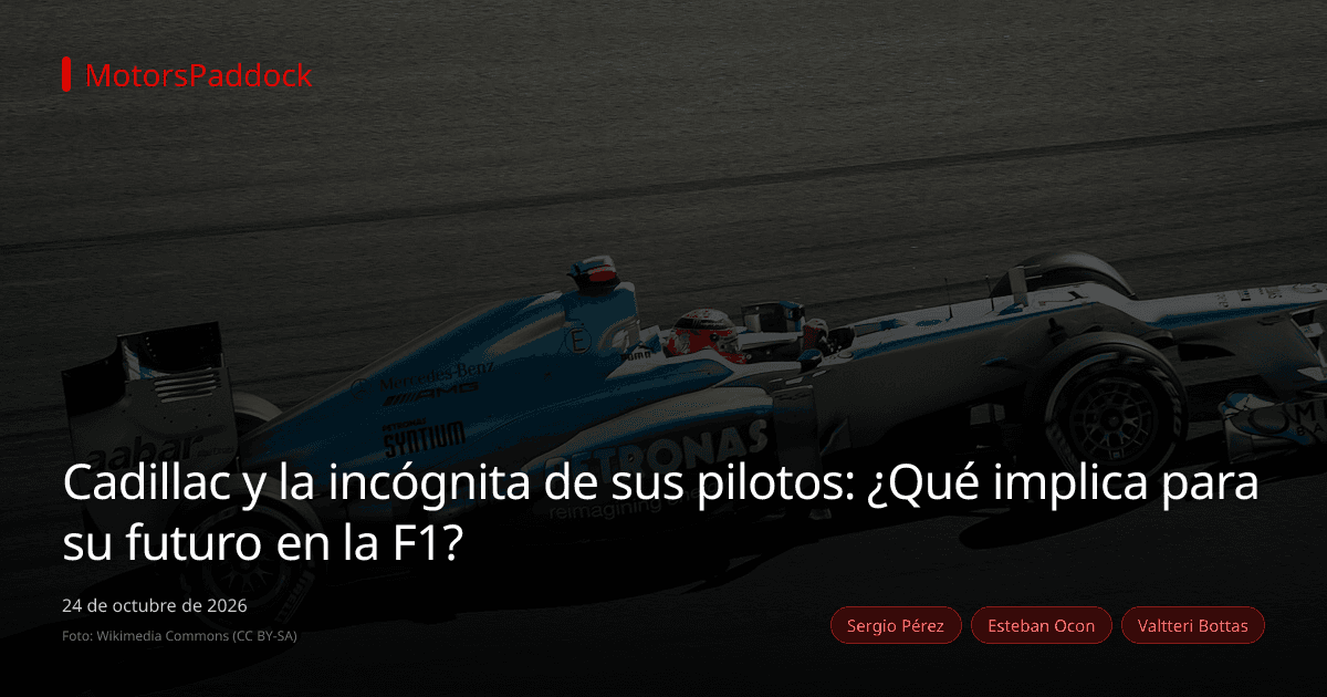 Cadillac y la incógnita de sus pilotos: ¿Qué implica para su futuro en la F1?