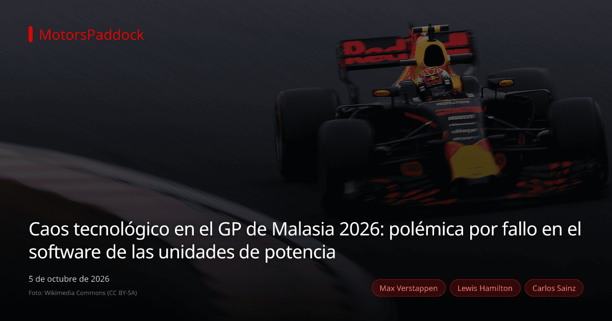 Caos tecnológico en el GP de Malasia 2026: polémica por fallo en el software de las unidades de potencia