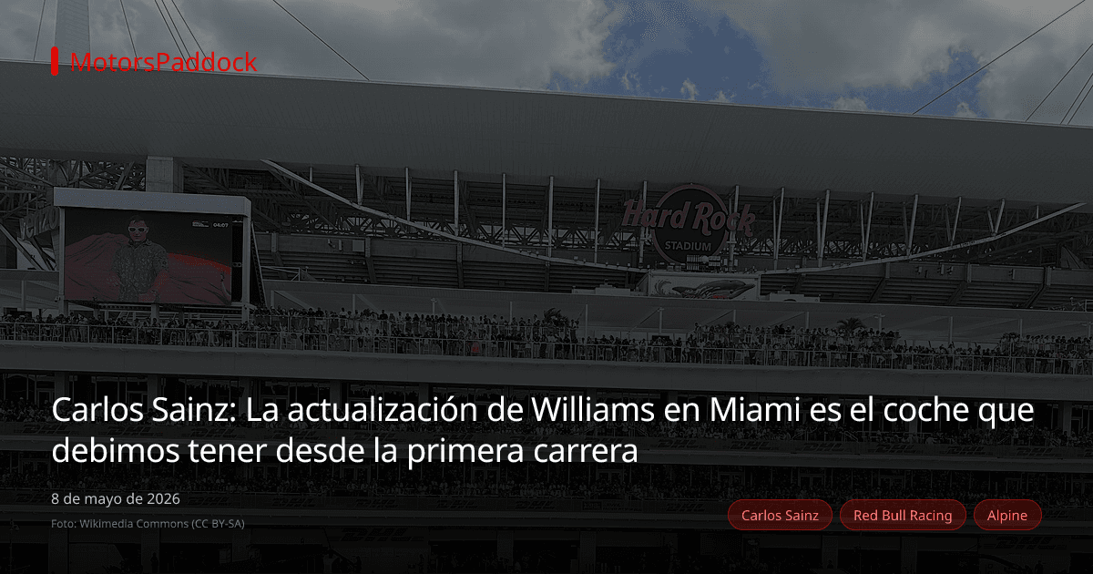 Carlos Sainz: La actualización de Williams en Miami es el coche que debimos tener desde la primera carrera