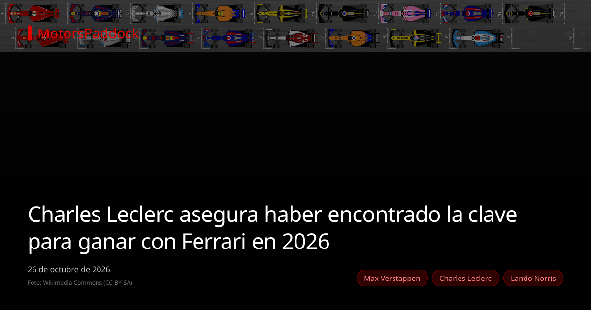 Charles Leclerc asegura haber encontrado la clave para ganar con Ferrari en 2026