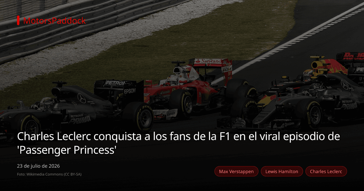 Charles Leclerc conquista a los fans de la F1 en el viral episodio de 'Passenger Princess'