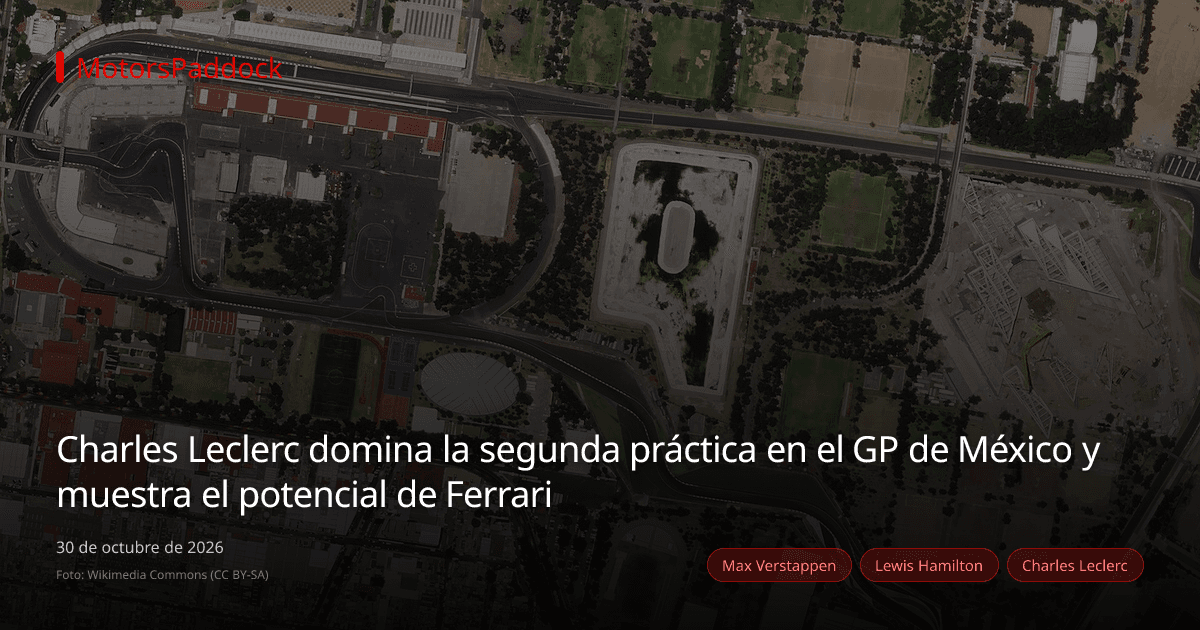 Charles Leclerc domina la segunda práctica en el GP de México y muestra el potencial de Ferrari