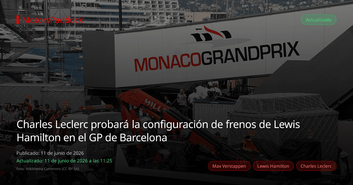 Charles Leclerc probará la configuración de frenos de Lewis Hamilton en el GP de Barcelona