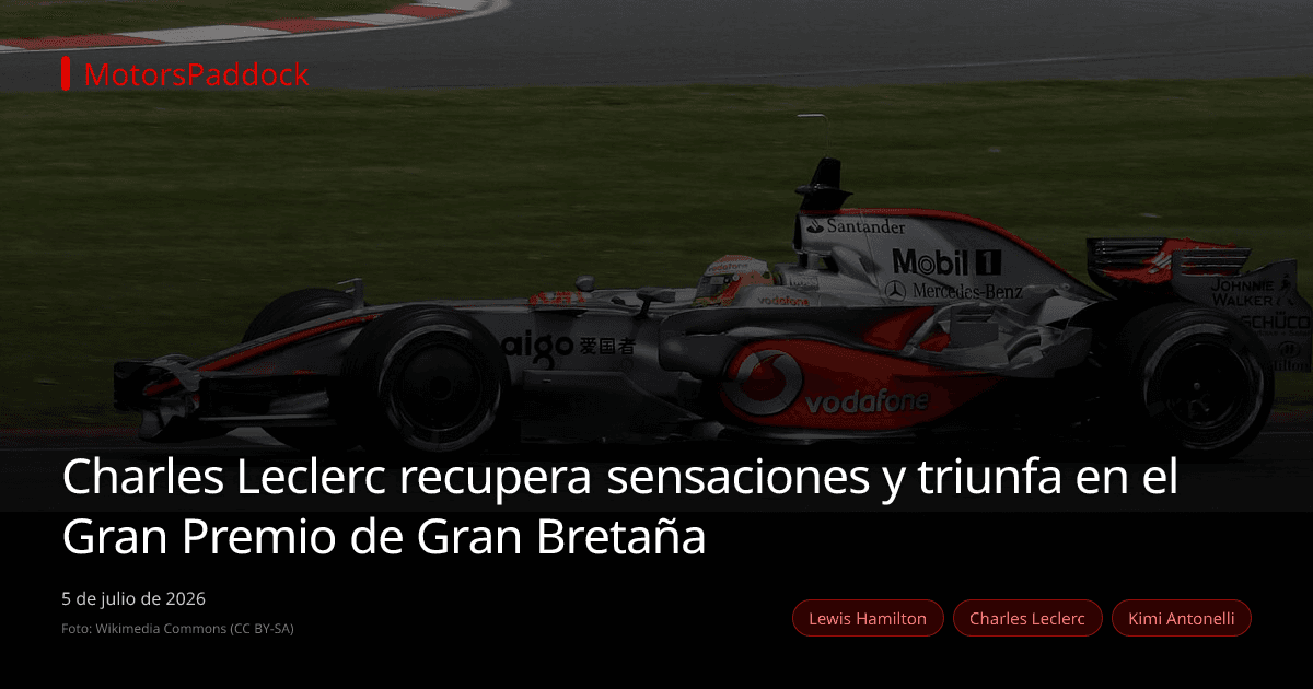 Charles Leclerc recupera sensaciones y triunfa en el Gran Premio de Gran Bretaña