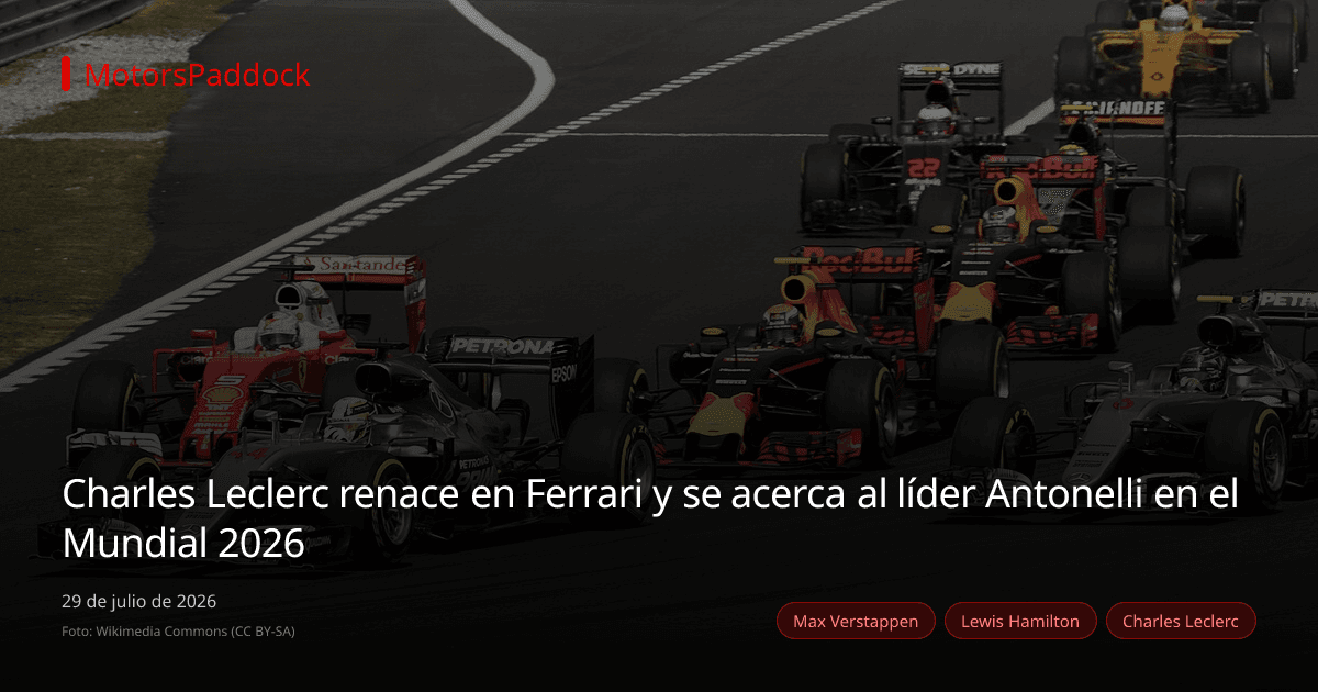 Charles Leclerc renace en Ferrari y se acerca al líder Antonelli en el Mundial 2026