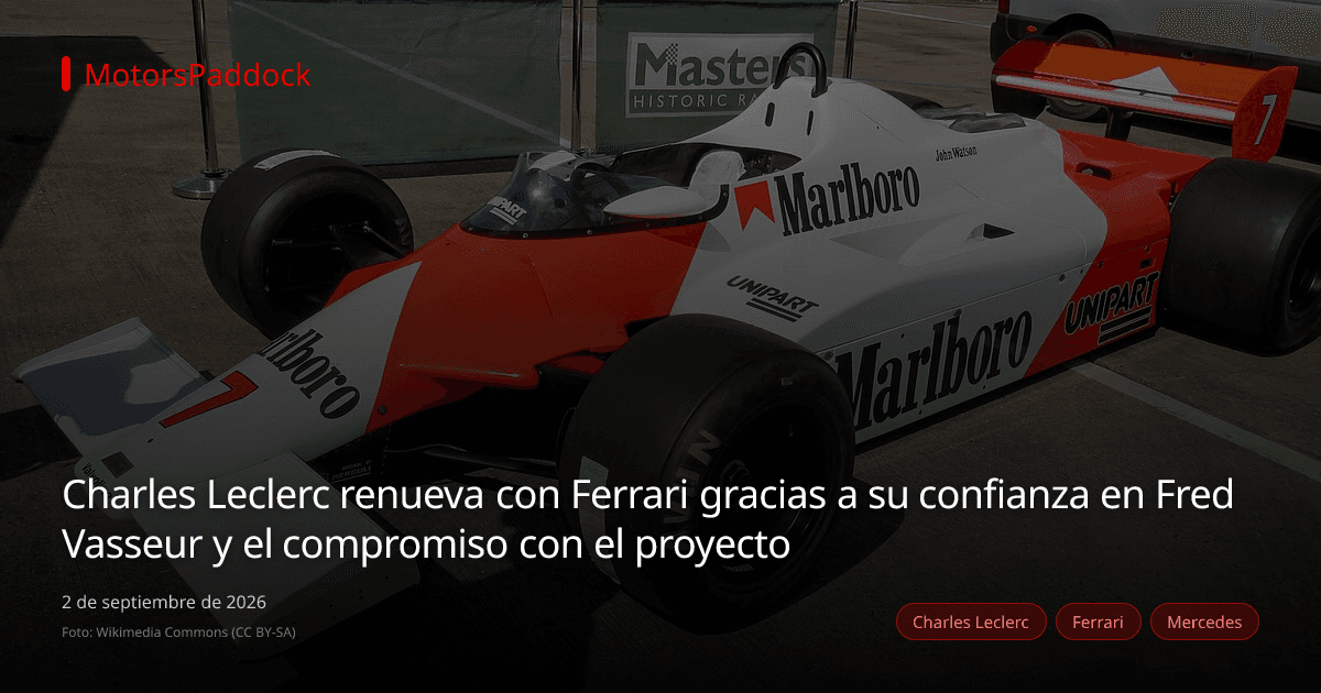 Charles Leclerc renueva con Ferrari gracias a su confianza en Fred Vasseur y el compromiso con el proyecto