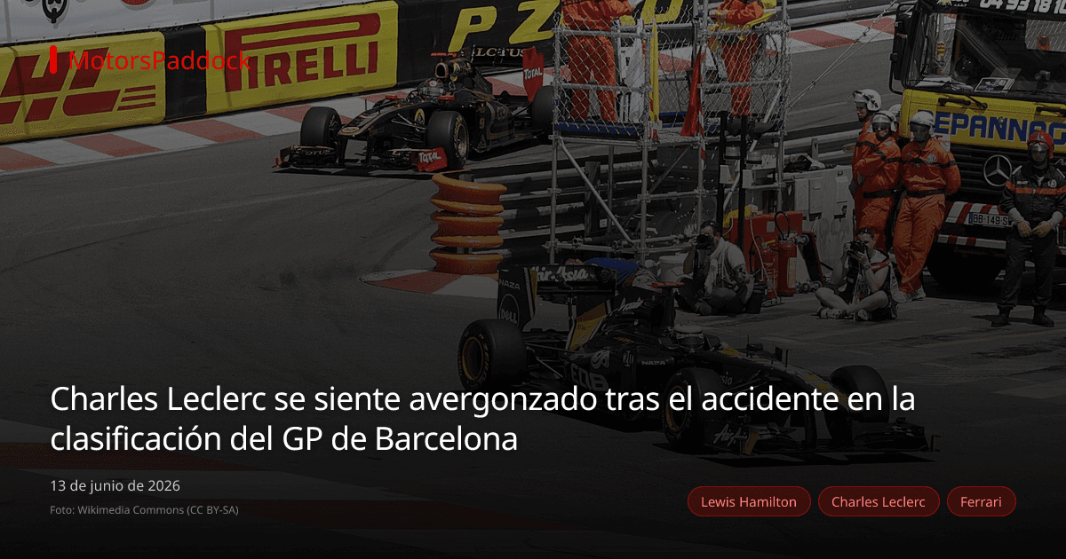 Charles Leclerc se siente avergonzado tras el accidente en la clasificación del GP de Barcelona