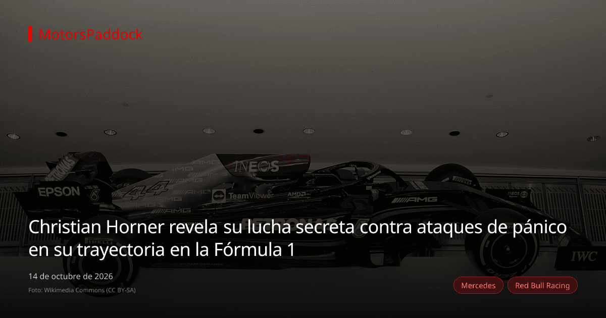Christian Horner revela su lucha secreta contra ataques de pánico en su trayectoria en la Fórmula 1