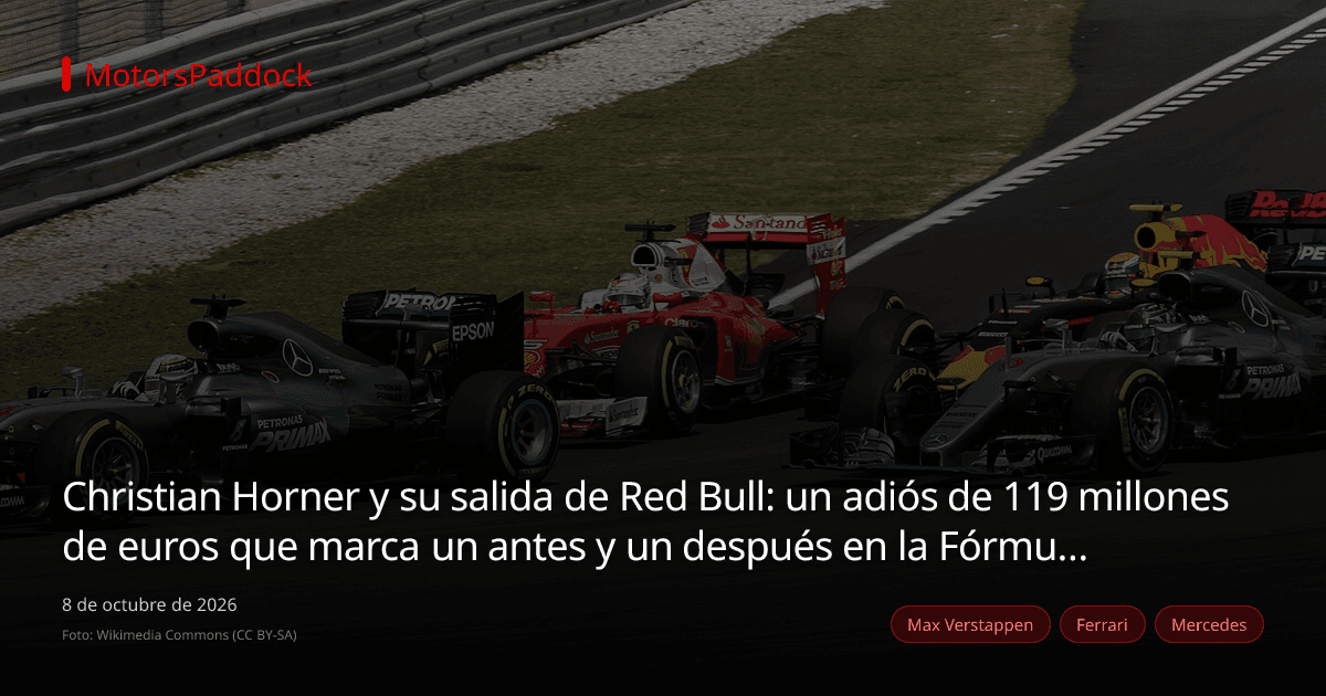 Christian Horner y su salida de Red Bull: un adiós de 119 millones de euros que marca un antes y un después en la Fórmula 1