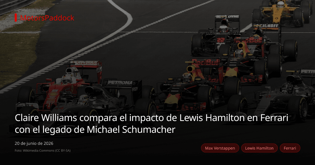 Claire Williams compara el impacto de Lewis Hamilton en Ferrari con el legado de Michael Schumacher