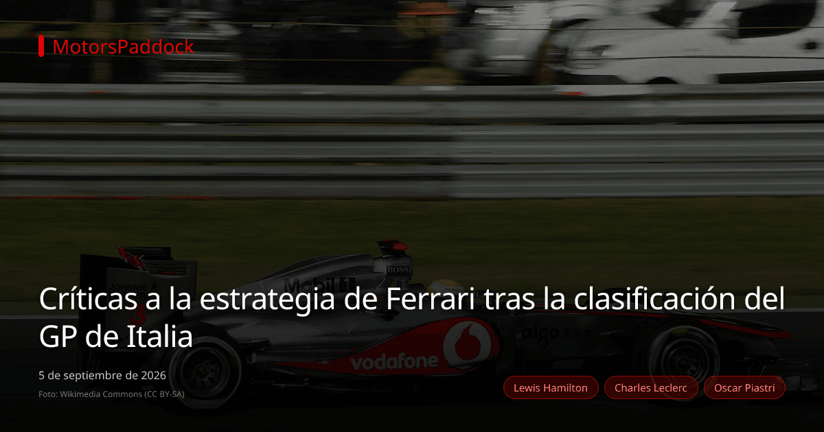 Críticas a la estrategia de Ferrari tras la clasificación del GP de Italia