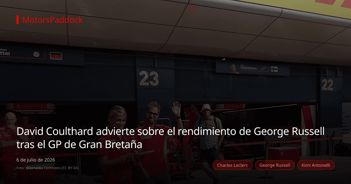 David Coulthard advierte sobre el rendimiento de George Russell tras el GP de Gran Bretaña
