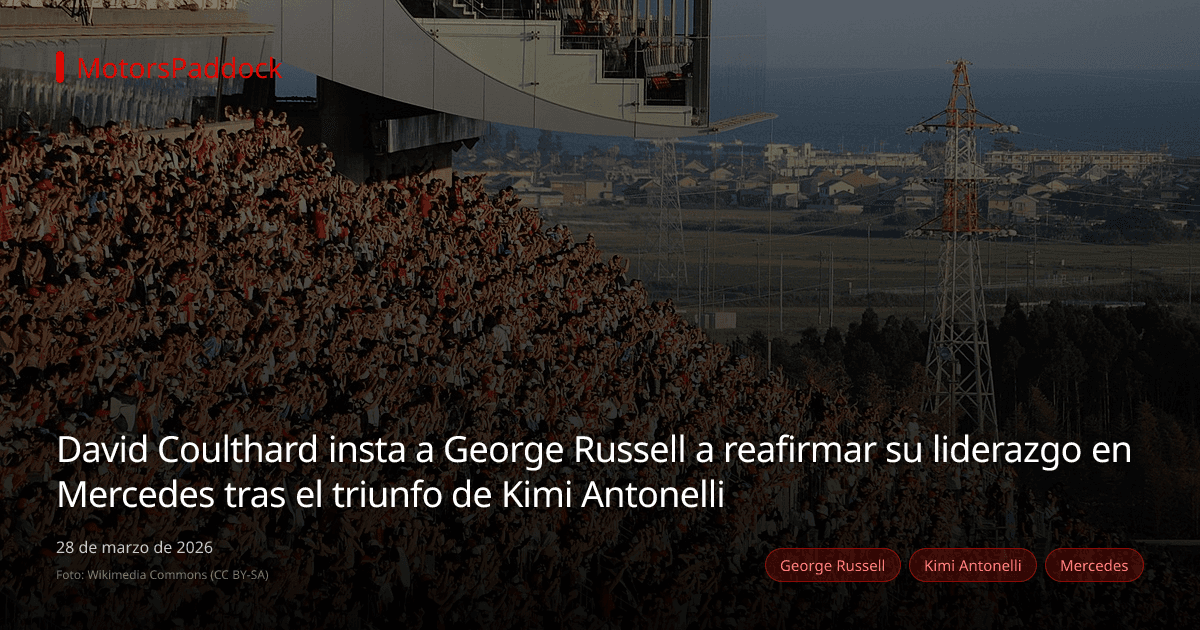 David Coulthard insta a George Russell a reafirmar su liderazgo en Mercedes tras el triunfo de Kimi Antonelli