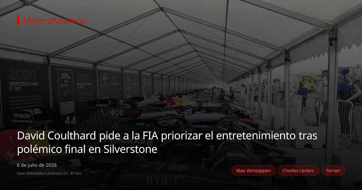 David Coulthard pide a la FIA priorizar el entretenimiento tras polémico final en Silverstone
